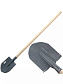 Лопата штыковая, сталь, 1.5 мм, черенок деревянный, СП, с ребром жёсткости - фото 3