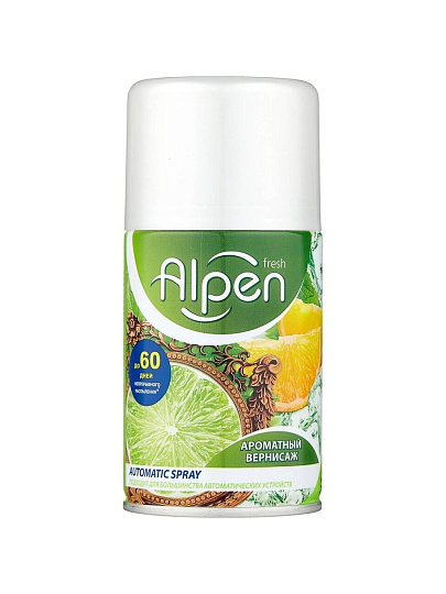 Освежитель воздуха Alpen, 250 мл, Verti Ароматный вернисаж, сменный, AALR 03