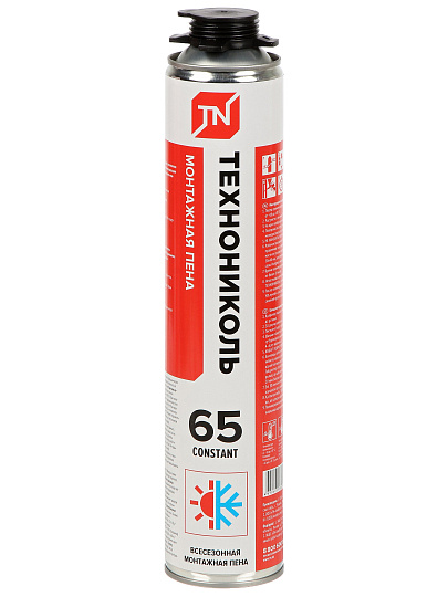Пена монтажная Технониколь, Constant 1200, профессиональная, 65 л, 850 мл, всесезонная, 528371