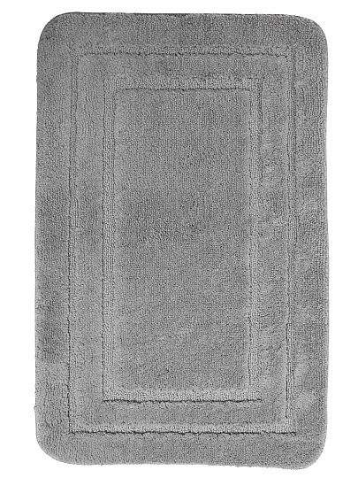 Набор ковриков для ванной и туалета, 2 шт, 0.5х0.8, 0.4х0.5 м, полиэстер, серый, Silvano, Контур, Y4-11489