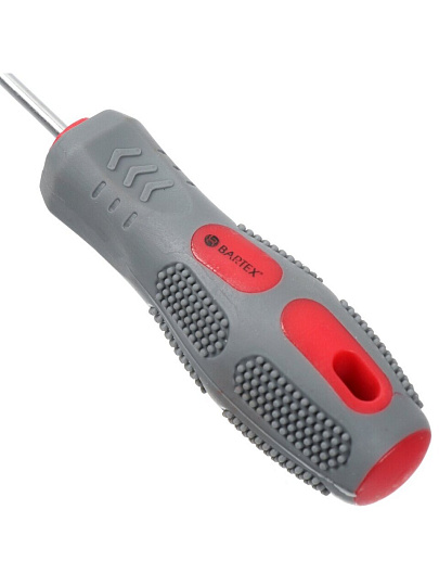 Отвертка плоская, Bartex, SL3, 3х100 мм, антискользящая двухкомпонентная, CrV сталь, K0029N
