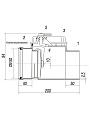 Клапан канализационный обратный, 50 мм, РосТурПласт, 11338 - фото 3