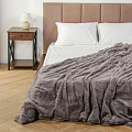 Плед евро, 200х230 см, 100% полиэстер, Silvano, Берген, темно-серый, A120047 - фото 3