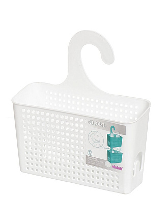 Контейнер-органайзер 26х24х9 см, подвесной, белый, Violet, Лофт, 611006