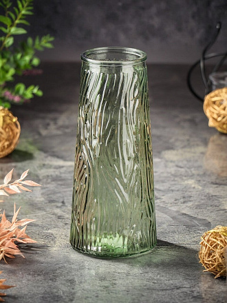 Ваза стекло, настольная, 22х7 см, Кора, Y6-10099