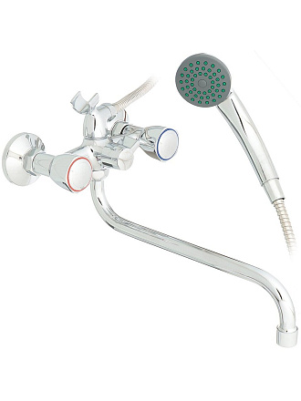 Смеситель для ванны, Frap, с кран-буксой, хром, F2209-2