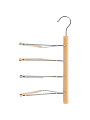 Вешалка-плечики для одежды, 40.5 см, дерево, 4 шт, бежевая, Рыжий кот, 311334 - фото 4