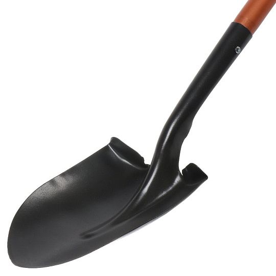 Лопата штыковая, сталь, 210х1450 мм, черенок дюралюминиевый, с рукояткой, Kopper Tools, Американка, ФИ.021.000