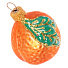 Елочное украшение Апельсин, 6 см, стекло, ФУ-61105 - фото 2