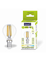 Лампа светодиодная E14, 15 Вт, 170-260 В, шар, 6500 К, General Lighting Systems, Филамент, прозрачное стекло, 661430 - фото 2