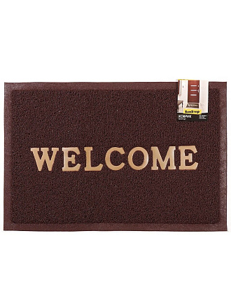 Коврик грязезащитный, 40х60 см, прямоугольный, Spongy Welcome, Sunstep, 38-432