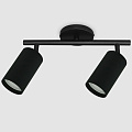 Светильник на основании General Lighting Systems, Башня, 50 Вт, GU10, на 2 лампочки, IP20, d5.5х10х10 см, Спот, черный, 661831