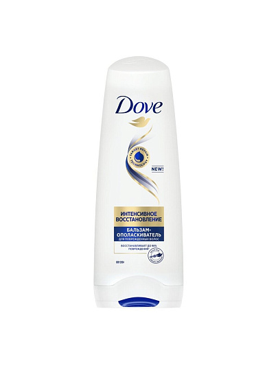Бальзам-ополаскиватель для сухих и поврежденных волос, Dove, Hair Therapy Интенсивное восстановление, 200 мл