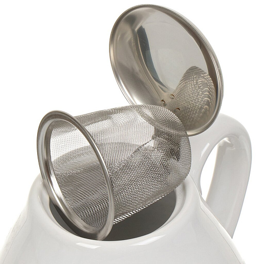 Чайник заварочный керамика, 0.95 л, Loraine, 23056-4, белый