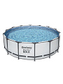 Бассейн каркасный Bestway, 427х122 см, Steel Pro Max, 5612X, фильтр-насос, лестница, тент, 15232 л - фото 5