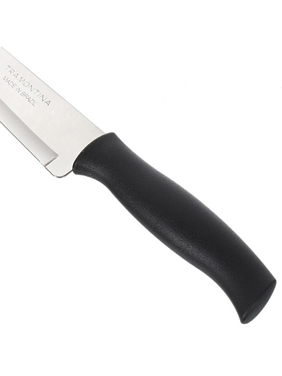Нож кухонный Tramontina, Athus, универсальный, рукоятка черная, нержавеющая сталь, 18 см, рукоятка пластик, 23084/007-TR