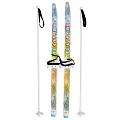 Лыжи для детей, 130 см, с палками, 100 см, универсальное крепление, носок фиксируемый, Ski Race, 332461-00