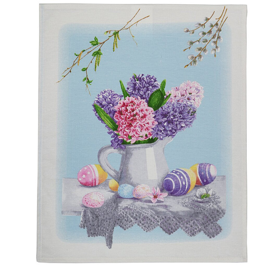 Набор полотенец кухонных 3 шт, 45х60 см, 100% хлопок, АртДизайн, Светлый день, рогожка, Россия, НЗ_ПКР45.60