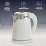 Чайник электрический Delta Lux, DL-1111, белый, 1.7 л, 1500 Вт, скрытый нагревательный элемент, пластик - фото 7