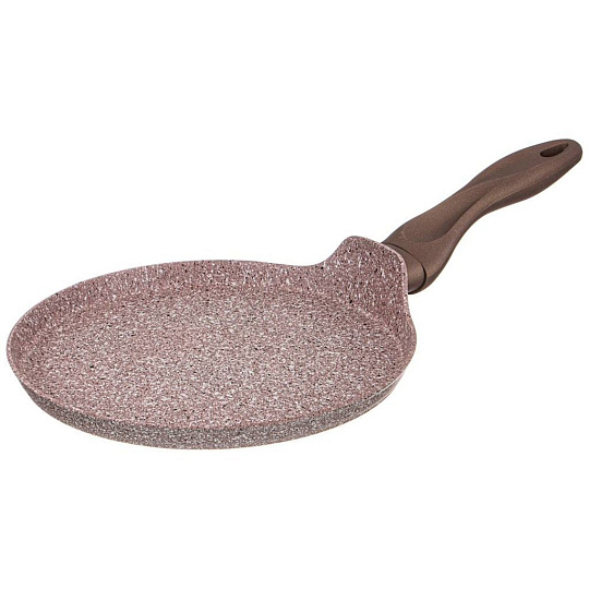 Сковорода блинная Agness &quot;natural stone&quot; с &quot;гранитным антипригарным покрытием&quot; 22 см, 947-575