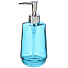 Дозатор для жидкого мыла, стекло, 8х19 см, голубой, GL0170A-LD - фото 2