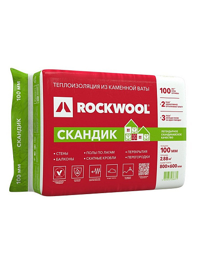 Утеплитель Rockwool, Лайт баттс Скандик, плита