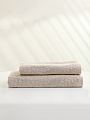 Набор полотенец 2 шт, 50x90, 70x140 см, 100% хлопок, 450 г/м2, Silvano, Флер, бежевый, Турция - фото 11