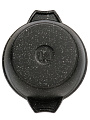 Кастрюля алюм, антиприг, 1 л, крыш стекло, Мечта, Гранит black, 41802 - фото 5