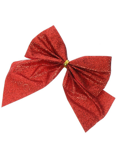Набор елочных украшений Бант, 3 шт, красный, 10х11 см, SYHDJ-341957B