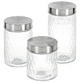 Банка для сыпучих продуктов, стекло, 1 л, 11х17 см, с крышкой, Ромбы, Y4-5054 - фото 4