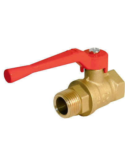 Кран для воды, 1"1/4, г-ш, латунь, ручка, DN 32, БАЗ