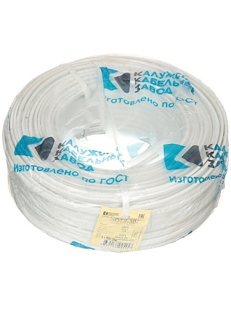 Провод ПУНП, 3х2.5 мм², 100 м, медь, ПуВВ, ПБПП, ПУНП, ПБВВ, ГОСТ, белый, ККЗ