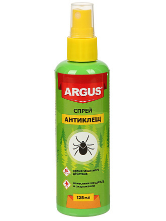 Репеллент от клещей, спрей, Argus, Антиклещ, 125 мл, А-12