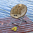 Кресло складное 80х84х76 см, Гриб Комфорт, коричневое, вельвет, круглое, 100 кг, Green Days - фото 5
