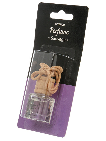 Ароматизатор в машину подвесной, бочонок, Freshco, Perfume Sauvage, AR1FP005