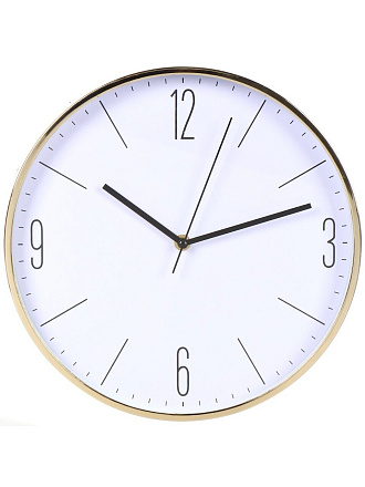 Часы настенные, кварцевые, 30 см, круглые, полимер, Y4-6868
