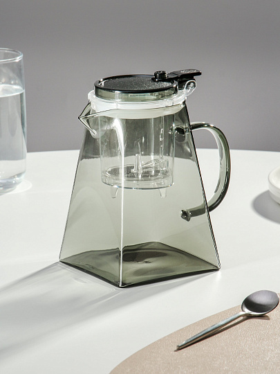 Чайник заварочный стекло, 0.95 л, с ситечком, B050093