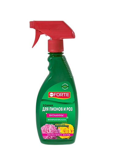 Удобрение для роз, пионов и цветущих растений, минеральное, тоник, 500 мл, Bona Forte