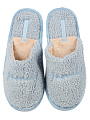 Тапки для женщин, текстиль, серые, р. 40-41, закрытые, 352-192-18 - фото 3