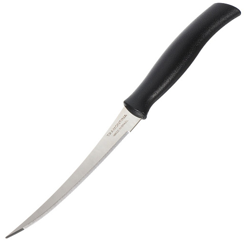 Нож кухонный Tramontina, Athus, для томатов, рукоятка черная, нержавеющая сталь, 12.7 см, 23088/005 871-166