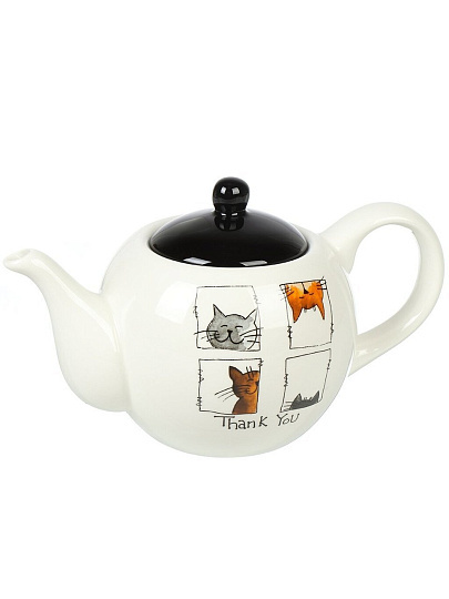 Чайник заварочный доломит, 0.95 л, Daniks, Cats