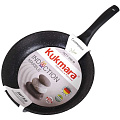 Сковорода литой алюминий, 24 см, антипригарное покрытие, Kukmara, Темный мрамор, индукция, смти240а