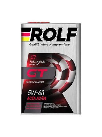 Масло моторное синтетическое, 5W40, Rolf, 4 л, 322229