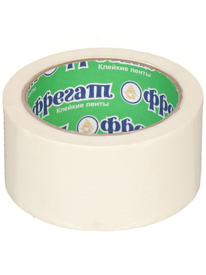 Лента малярная 48 мм, основа бумажная, 25 м, Фрегат, крепированная, КР09
