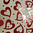Бумага подарочная крафт Красные сердца 76691, 100х70 см - фото 2