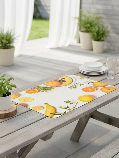 Салфетка для стола пластик, 40х28 см, Рыжий кот, Свежесть лета, PPM-06