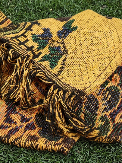 Покрывало 2-спальное, 200х180 см, 100% полиэстер, гобелен, Цветы, в ассортименте, Y8-1820-01