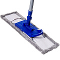 Швабра плоская, микрофибра, 130х43х12 см, серая, телескопическая ручка, серо-синяя, Марья Искусница, KD-13-F04M-2146-silv - фото 2