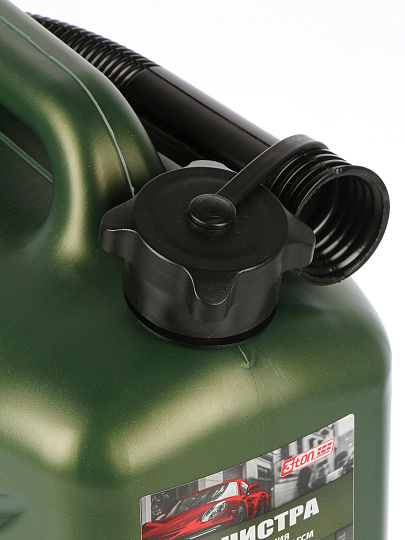 Канистра пластик, для топлива, 10 л, прямоугольная, с крышкой, оливковая, 55331, Profi, 3Ton