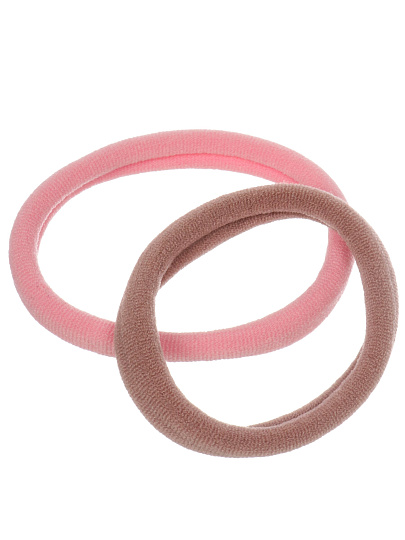 Набор резинок в тубе, 40шт, бежево-розовый, A110079